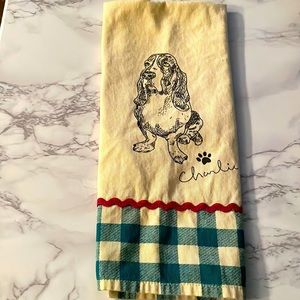 Cute dog kitchen hand towel